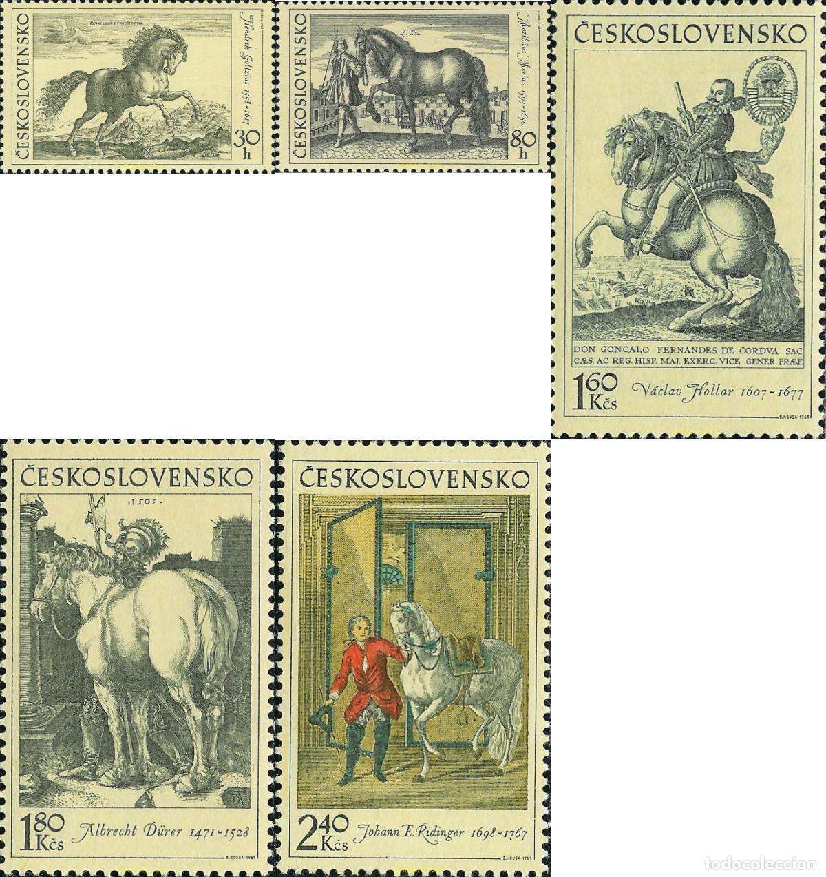 Stamps: 53971 MNH CHECOSLOVAQUIA 1969 EL CABALLO EN PINTURAS.