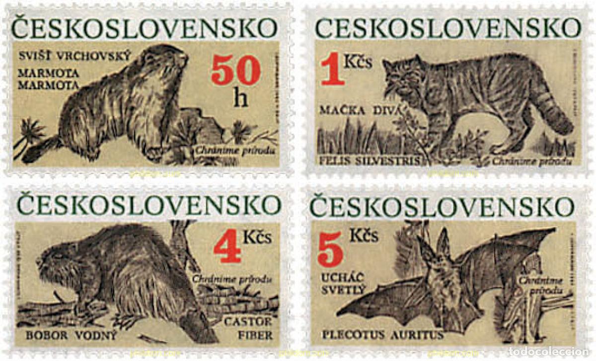 Sellos: 38950 MNH CHECOSLOVAQUIA 1990 PROTECCION DE LA NATURALEZA
