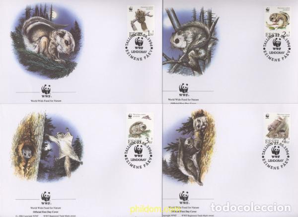 Francobolli: 23172 MNH ESTONIA 1994 PROTECCI&Ouml;N DE LA NATURALEZA. ARDILLA VOLADORA EUROPEA