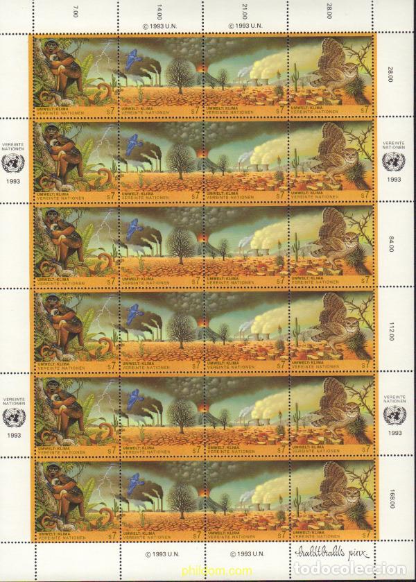 Sellos: 143737 MNH NACIONES UNIDAS. Viena 1993 PRO MEDIO AMBIENTE