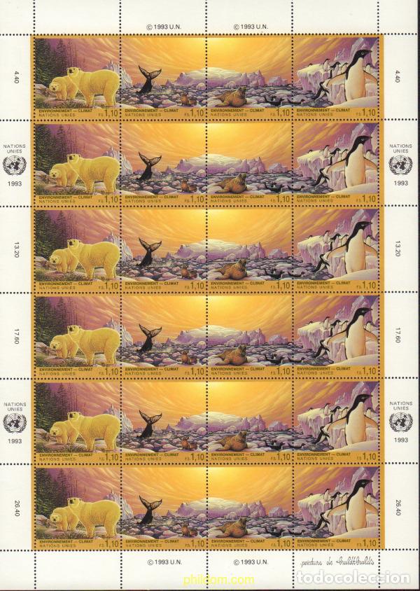Sellos: 143726 MNH NACIONES UNIDAS. Ginebra 1993 PRO MEDIO AMBIENTE