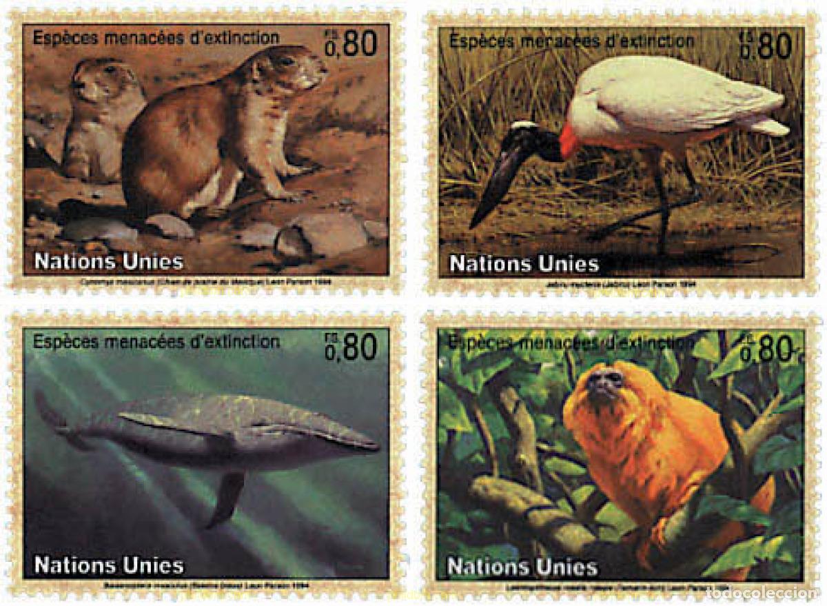 Sellos: 44718 MNH NACIONES UNIDAS. Ginebra 1994 PROTECCION DE LA NATURALEZA