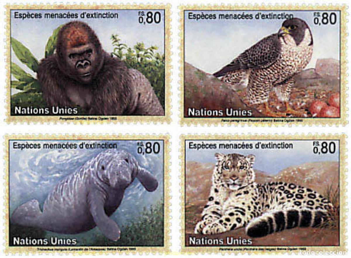 Sellos: 36817 MNH NACIONES UNIDAS. Ginebra 1993 PROTECCION DE LA NATURALEZA