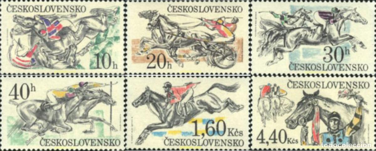 Sellos: 63765 MNH CHECOSLOVAQUIA 1978 CARRERAS DE CABALLOS DE PARBUDICE