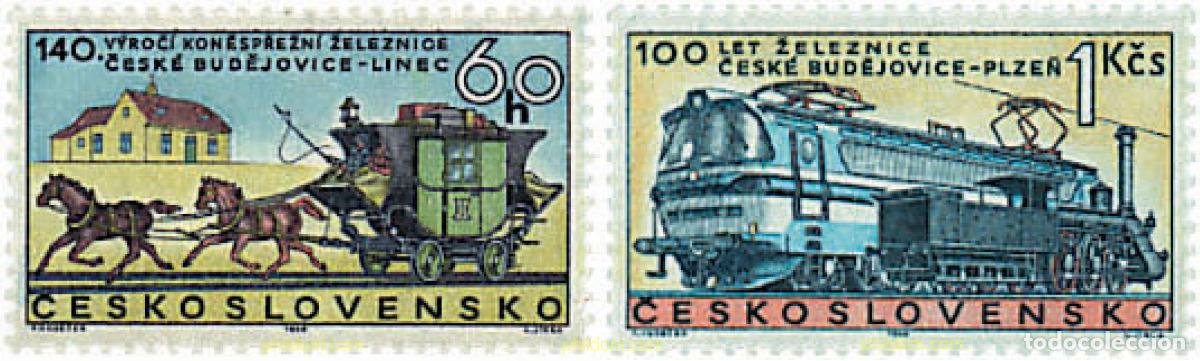 Francobolli: 58101 MNH CHECOSLOVAQUIA 1968 140 ANIVERSARIO DE LA DILIGENCIA BUJEDOVICE-LINZ