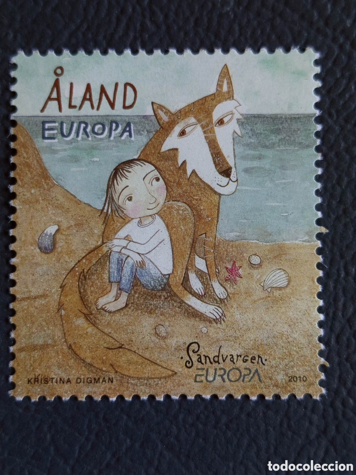 Sellos: Sello &Aring;land 2010 Europa Ilustraci&oacute;n Infantil de Kristina Digman - Sandvargen MNH.