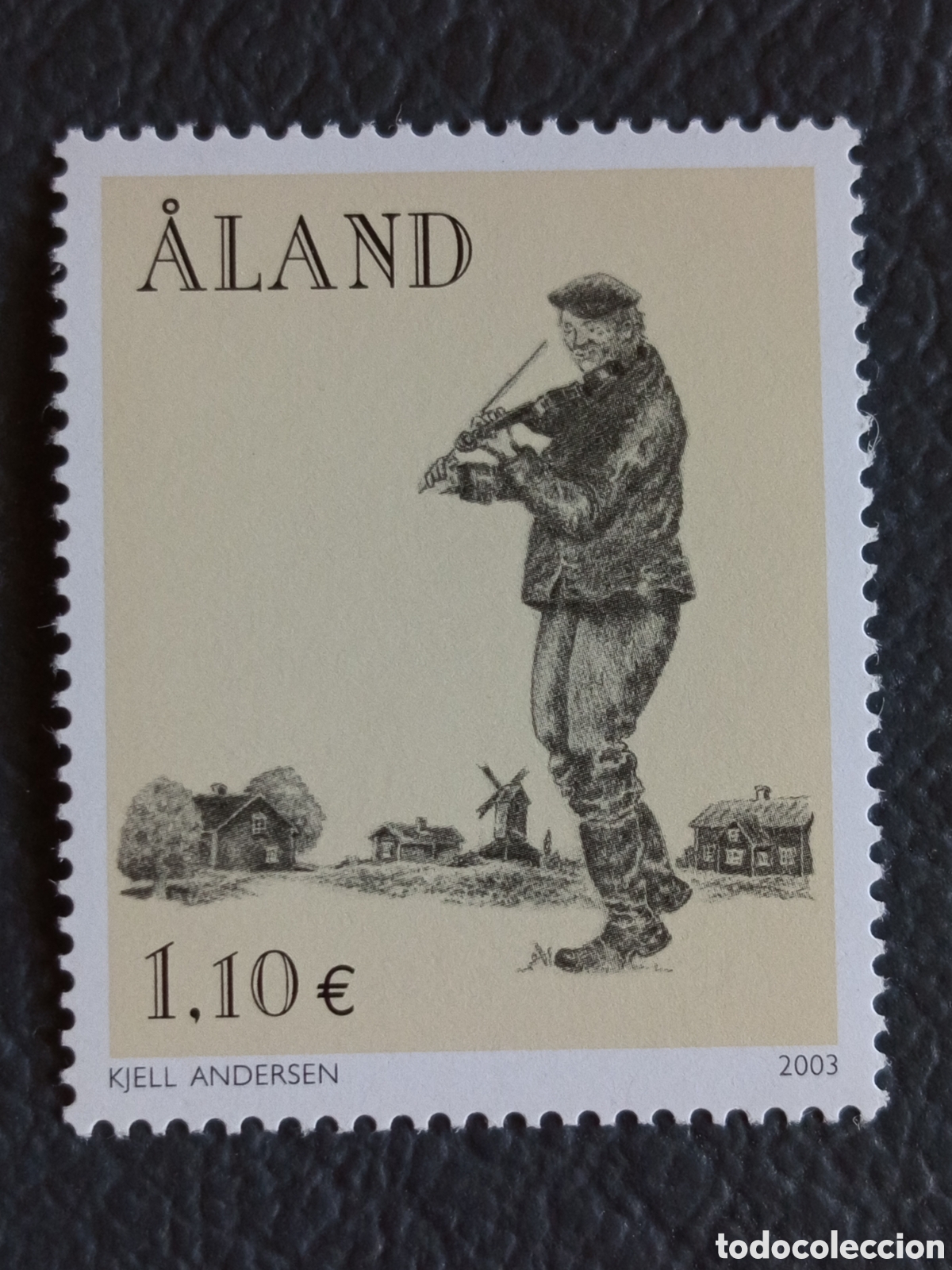 Sellos: Sello &Aring;land 2003 Violinista Kjell Andersen MNH Edifil 212 Michel 221