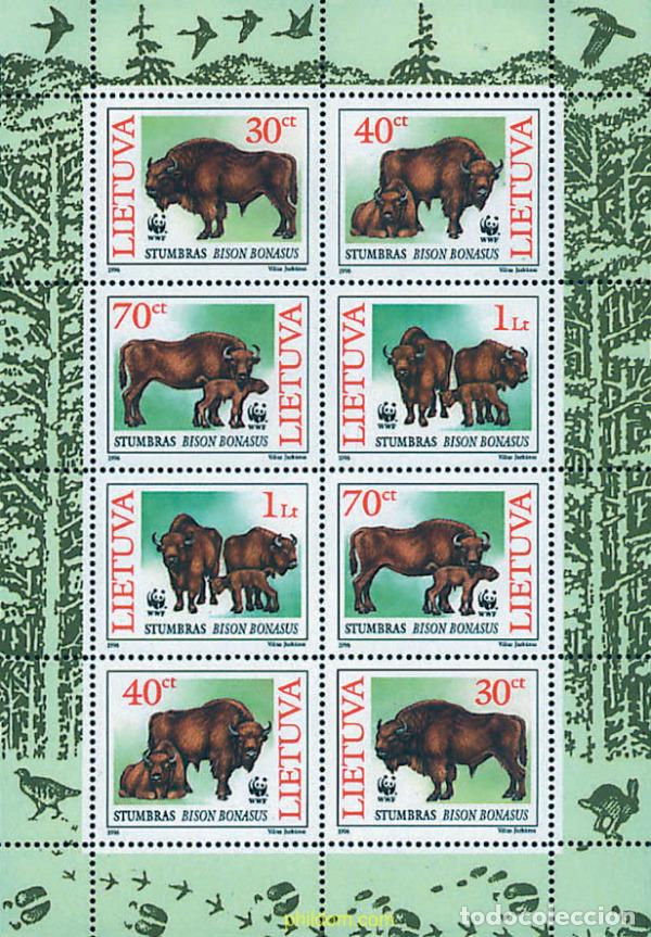 Sellos: 12665 MNH LITUANIA 1996 BISONTE EUROPEO