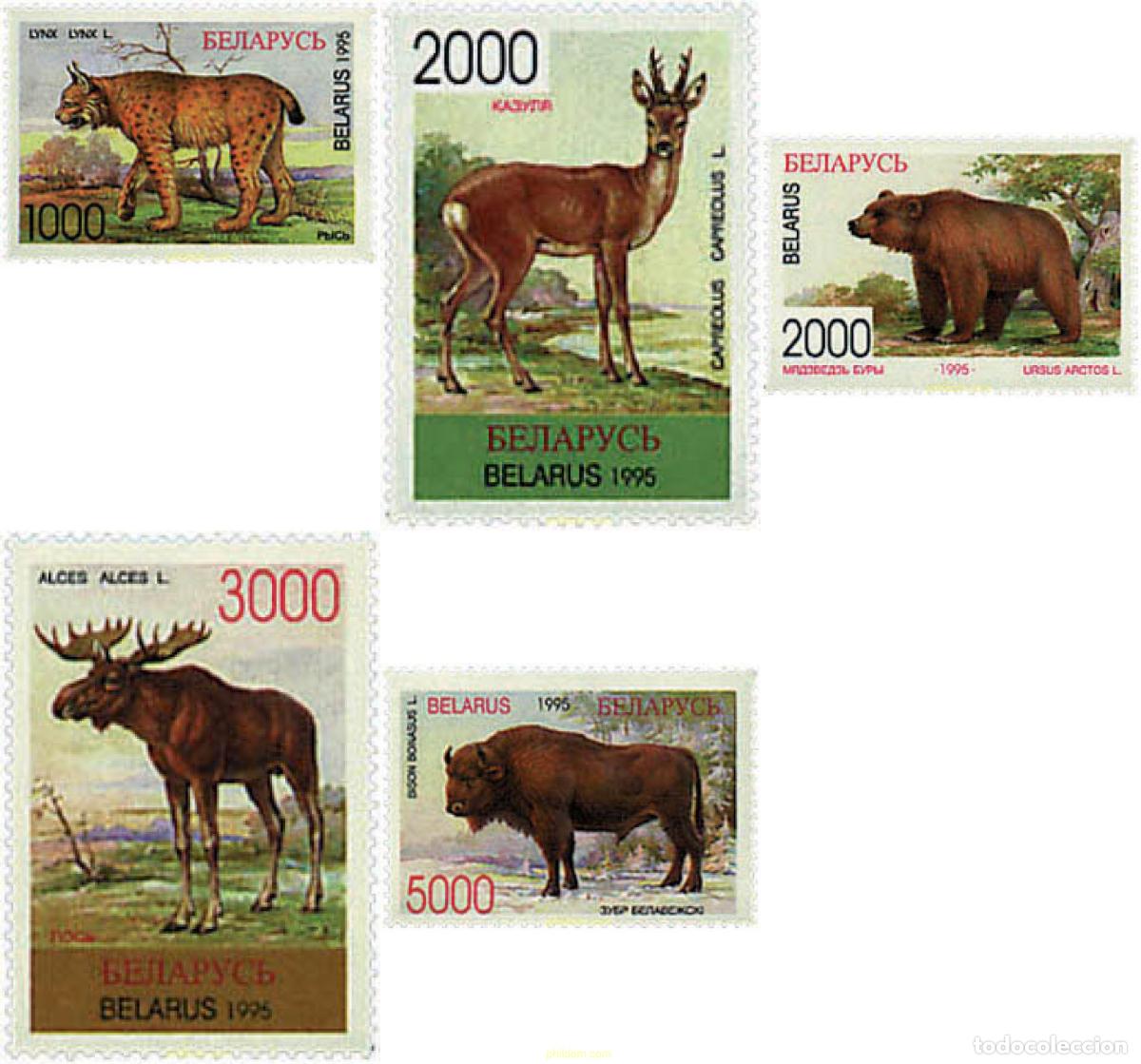 Sellos: 84142 MNH BIELORRUSIA 1996 FAUNA EN PELIGRO DE EXTINCION