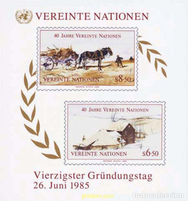 Sellos: 54710 MNH NACIONES UNIDAS. Viena 1985 40 ANIVERSARIO DE LAS NACIONES UNIDAS