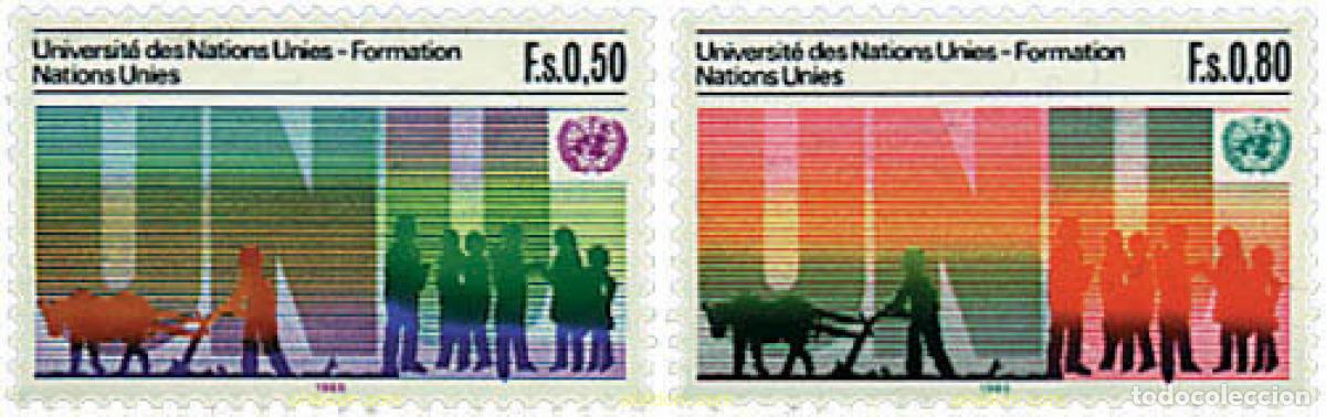 Sellos: 29878 MNH NACIONES UNIDAS. Ginebra 1985 UNIVERSIDAD DE LAS NACIONES UNIDAS