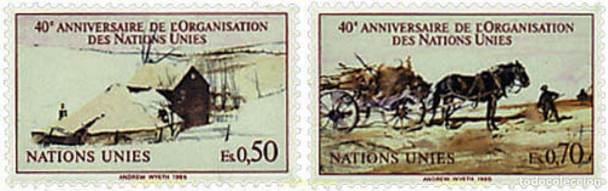 Sellos: 29879 MNH NACIONES UNIDAS. Ginebra 1985 40 ANIVERSARIO DE LAS NACIONES UNIDAS