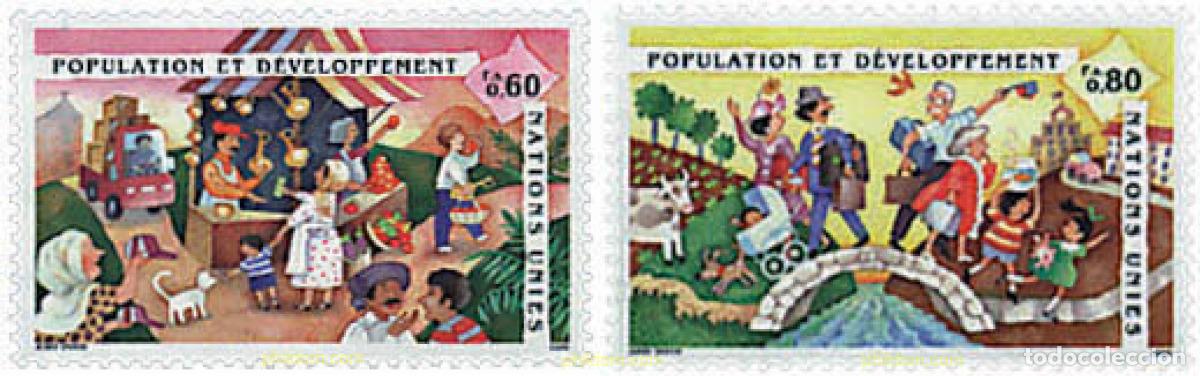 Sellos: 47576 MNH NACIONES UNIDAS. Ginebra 1994 DESARROLLO POPULAR