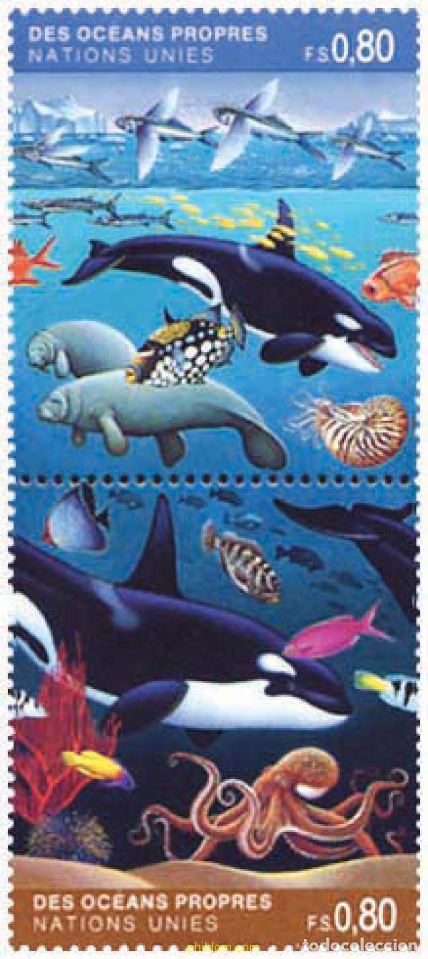 Sellos: 144445 MNH NACIONES UNIDAS. Ginebra 1992 PRESERVAR EL ENTORNO MARINO
