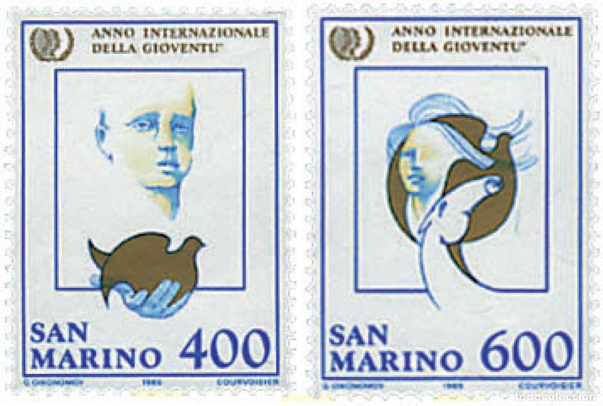 Sellos: 33679 MNH SAN MARINO 1985 A&Ntilde;O INTERNACIONAL DE LA JUVENTUD
