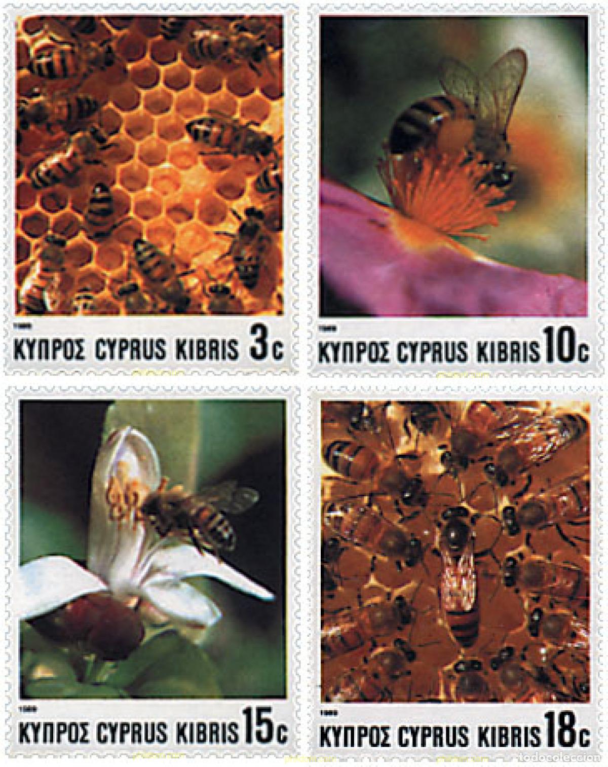 Sellos: 82466 MNH CHIPRE 1989 APICULTURA EN CHIPRE