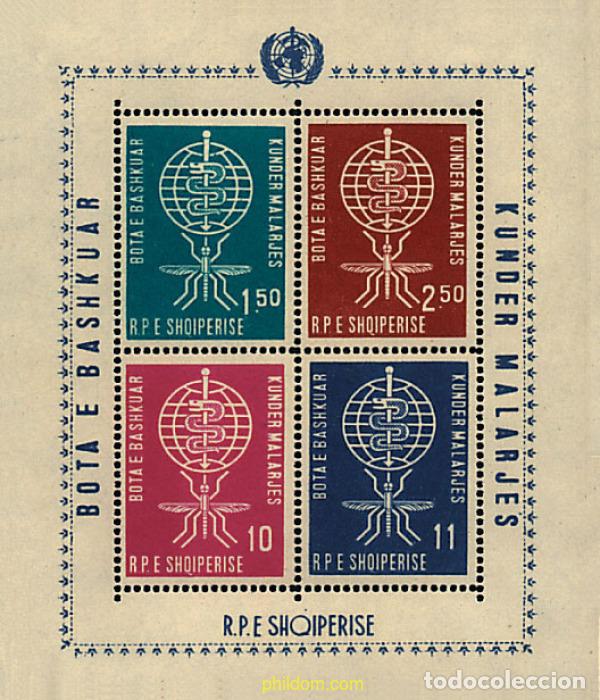 Sellos: 78056 MNH ALBANIA 1962 ERRADICACION DE LA MALARIA