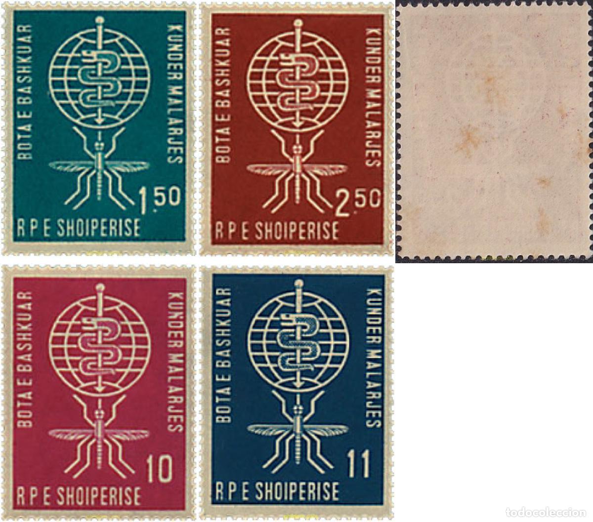 Sellos: 680751 MNH ALBANIA 1962 ERRADICACION DE LA MALARIA