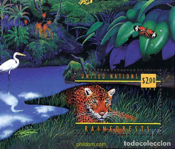 Sellos: 75556 MNH NACIONES UNIDAS. Nueva York 1998 LOS BOSQUES TROPICALES