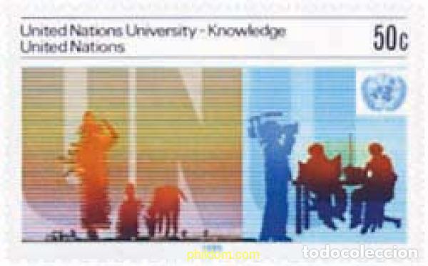 Sellos: 29903 MNH NACIONES UNIDAS. Nueva York 1985 15 ANIVERSARIO DE LA UNIVERSIDAD DE LA ONU