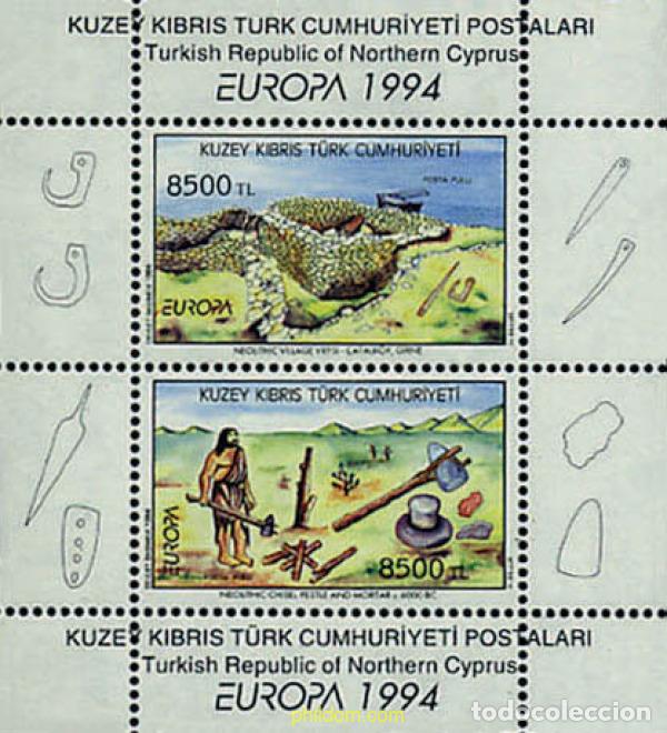 Sellos: 62886 MNH CHIPRE. Administraci&oacute;n turca 1994 EUROPA CEPT. GRANDES DESCUBRIMIENTOS