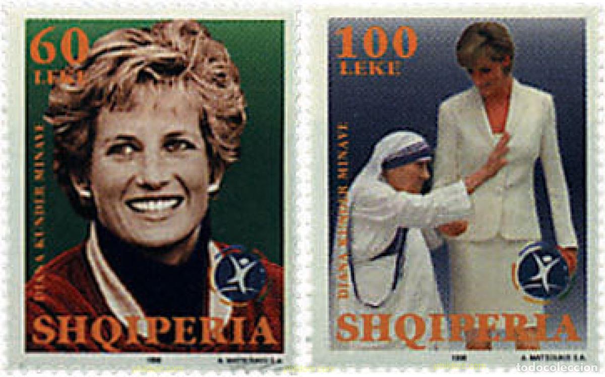 Sellos: 83022 MNH ALBANIA 1998 HOMENAJE A DIANA. PRINCESA DE GALES (1961-1997)
