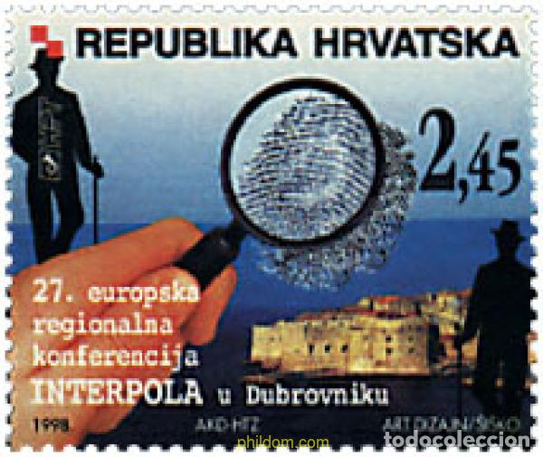 Sellos: 41709 MNH CROACIA 1998 CONFERENCIA REGIONAL EUROPEA DEL INTERPOL