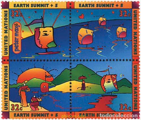 Sellos: 6913 MNH NACIONES UNIDAS. Nueva York 1997 CUMBRE DEL PLANETA TIERRA
