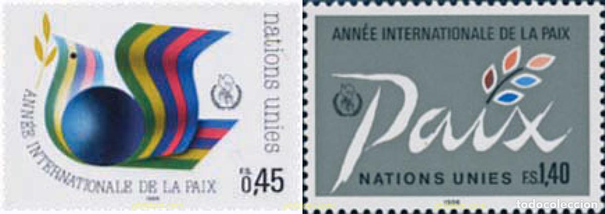 Sellos: 112221 MNH NACIONES UNIDAS. Ginebra 1986 A&Ntilde;O INTERNACIONAL DE LA PAZ