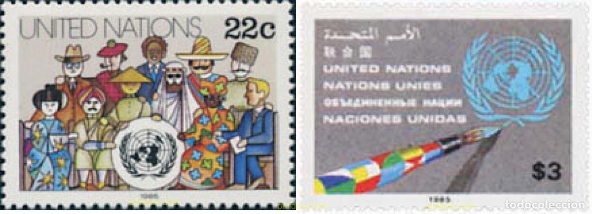 Sellos: 127147 MNH NACIONES UNIDAS. Nueva York 1985 MOTIVOS VARIOS