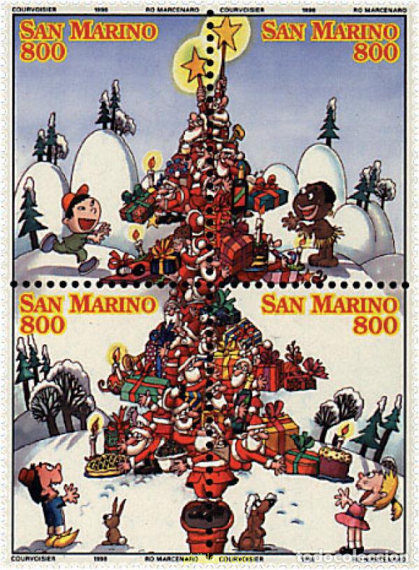 Sellos: 5826 MNH SAN MARINO 1998 NAVIDAD