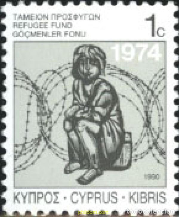Sellos: 164425 MNH CHIPRE 1989 PARA LOS REFUGIADOS