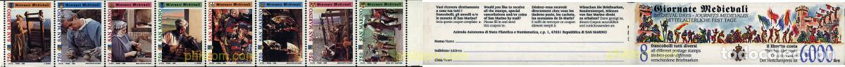 Sellos: 178129 MNH SAN MARINO 1996 COSTUMBRES MEDIEVALES