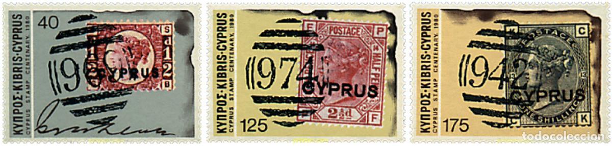 Sellos: 114432 MNH CHIPRE 1980 CENTENARIO DEL SELLO
