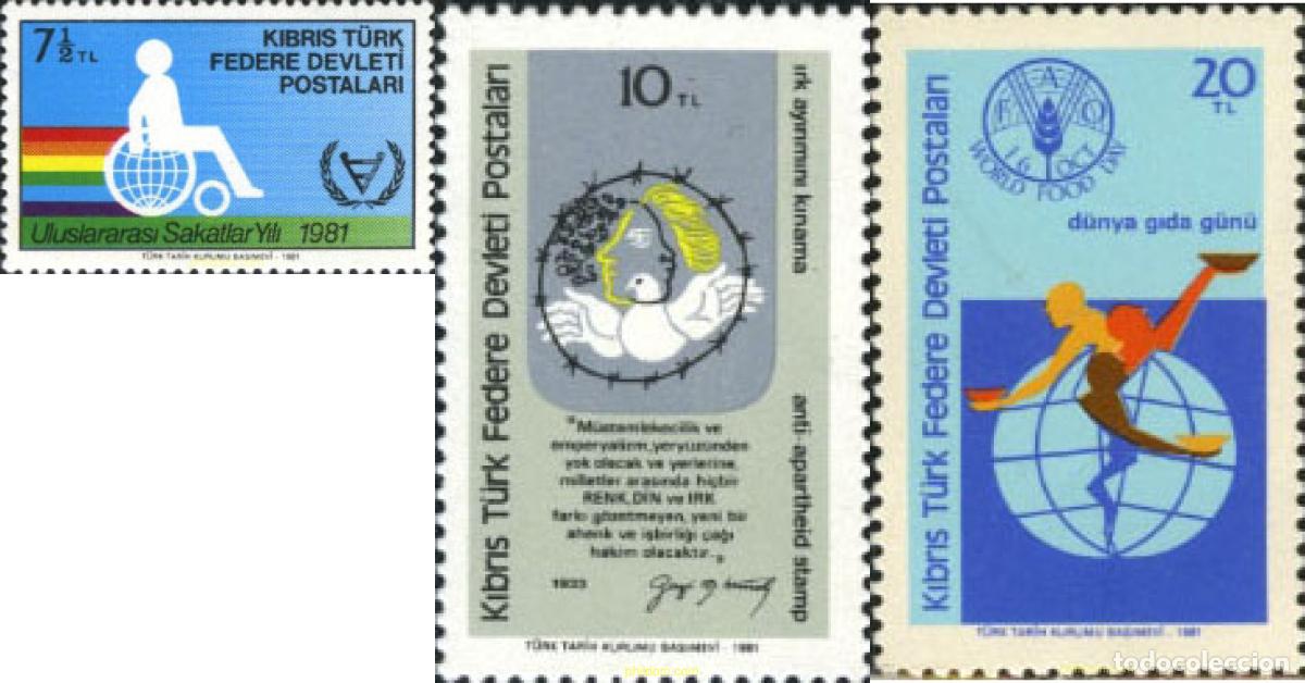Sellos: 164664 MNH CHIPRE. Administraci&oacute;n turca 1981 CONMEMORACIONES
