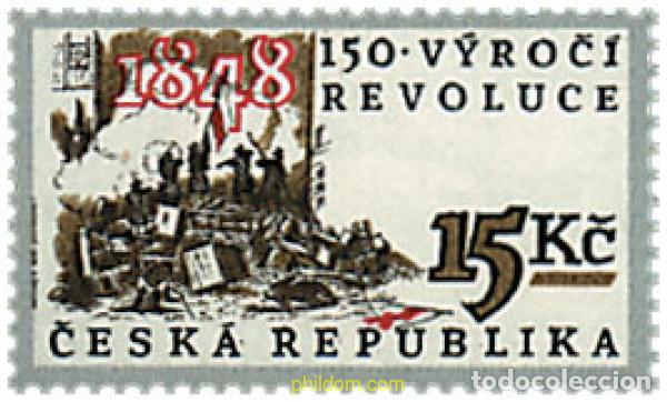 Sellos: 35324 MNH CHEQUIA 1998 150 ANIVERSARIO DE LA REVOLUCION