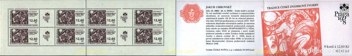Sellos: 3286 MNH CHEQUIA 1998 LA TRADICION EN LA FABRICACION DE LOS SELLOS CHECOS