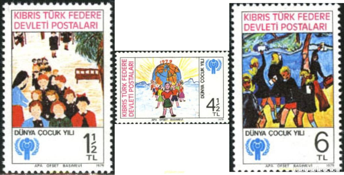Sellos: 164649 MNH CHIPRE. Administraci&oacute;n turca 1979 A&Ntilde;O INTERNACIONAL DE LA INFANCIA