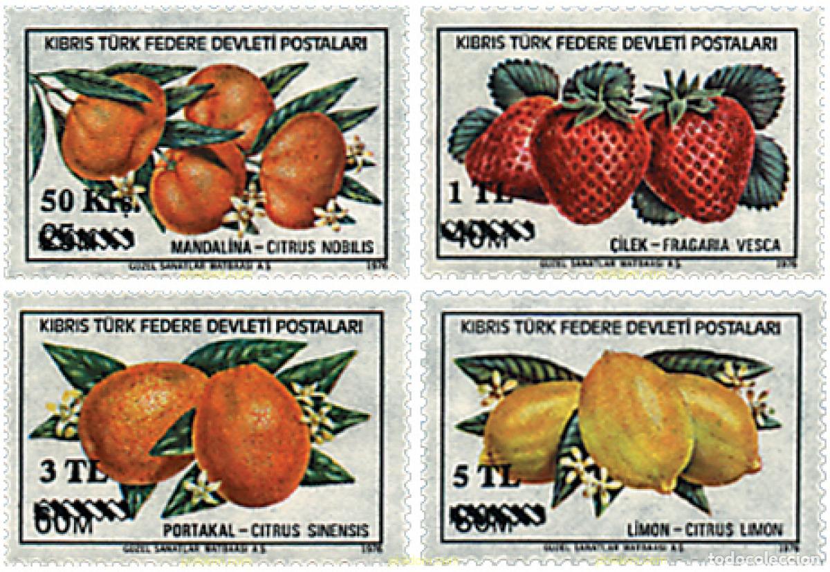 Sellos: 164647 MNH CHIPRE. Administraci&oacute;n turca 1979 FRUTA