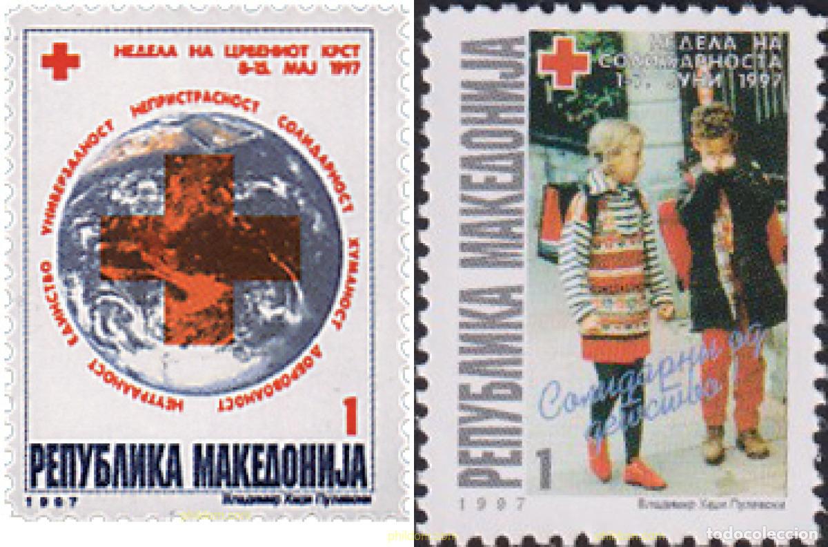 Sellos: 31544 MNH MACEDONIA 1997 SEMANA DE LA CRUZ ROJA