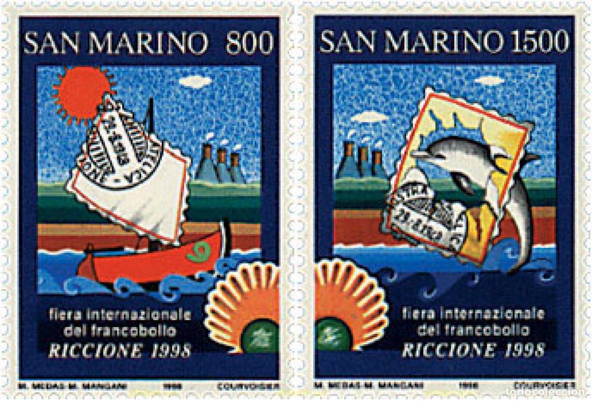 Sellos: 35339 MNH SAN MARINO 1998 FERIA INTERNACIONAL DEL SELLO EN RICCIONE