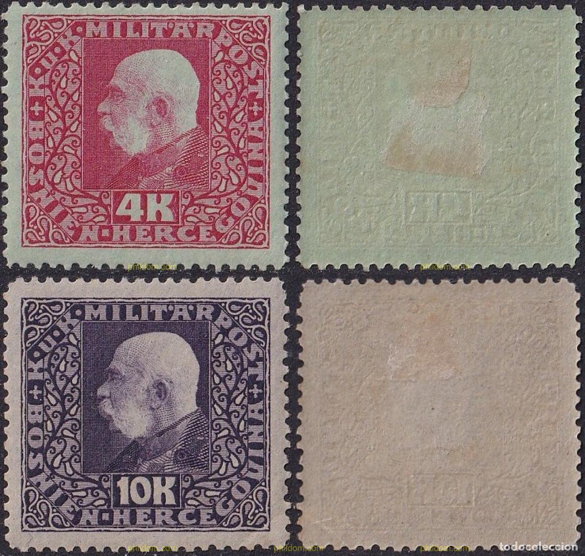 Sellos: 790706 HINGED BOSNIA-HERZEGOVINA 1916 KAISER