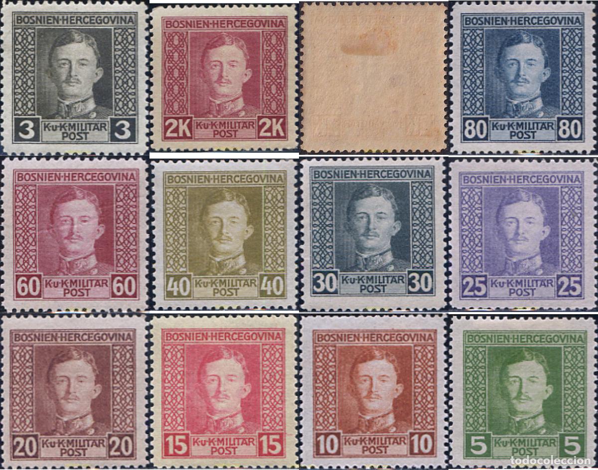 Sellos: 790715 MNH BOSNIA-HERZEGOVINA 1917 CARLOS I