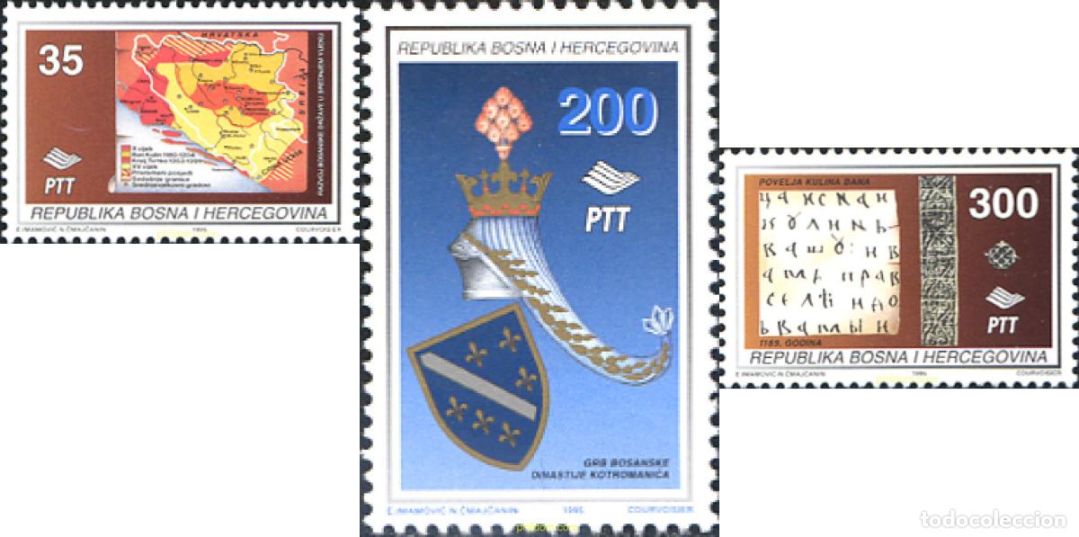 Sellos: 790717 MNH BOSNIA-HERZEGOVINA 1995 HISTORIA DE BOSNIA
