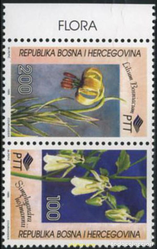Sellos: 4721 MNH BOSNIA-HERZEGOVINA 1995 FAUNA Y FLORA