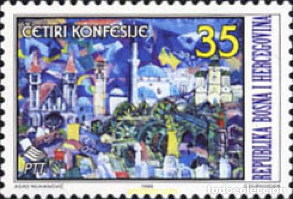 Sellos: 113456 MNH BOSNIA-HERZEGOVINA 1995 CONVIVENCIA DE DIFERENTES RELIGIONES EN BOSNIA-HERZEGOVINA