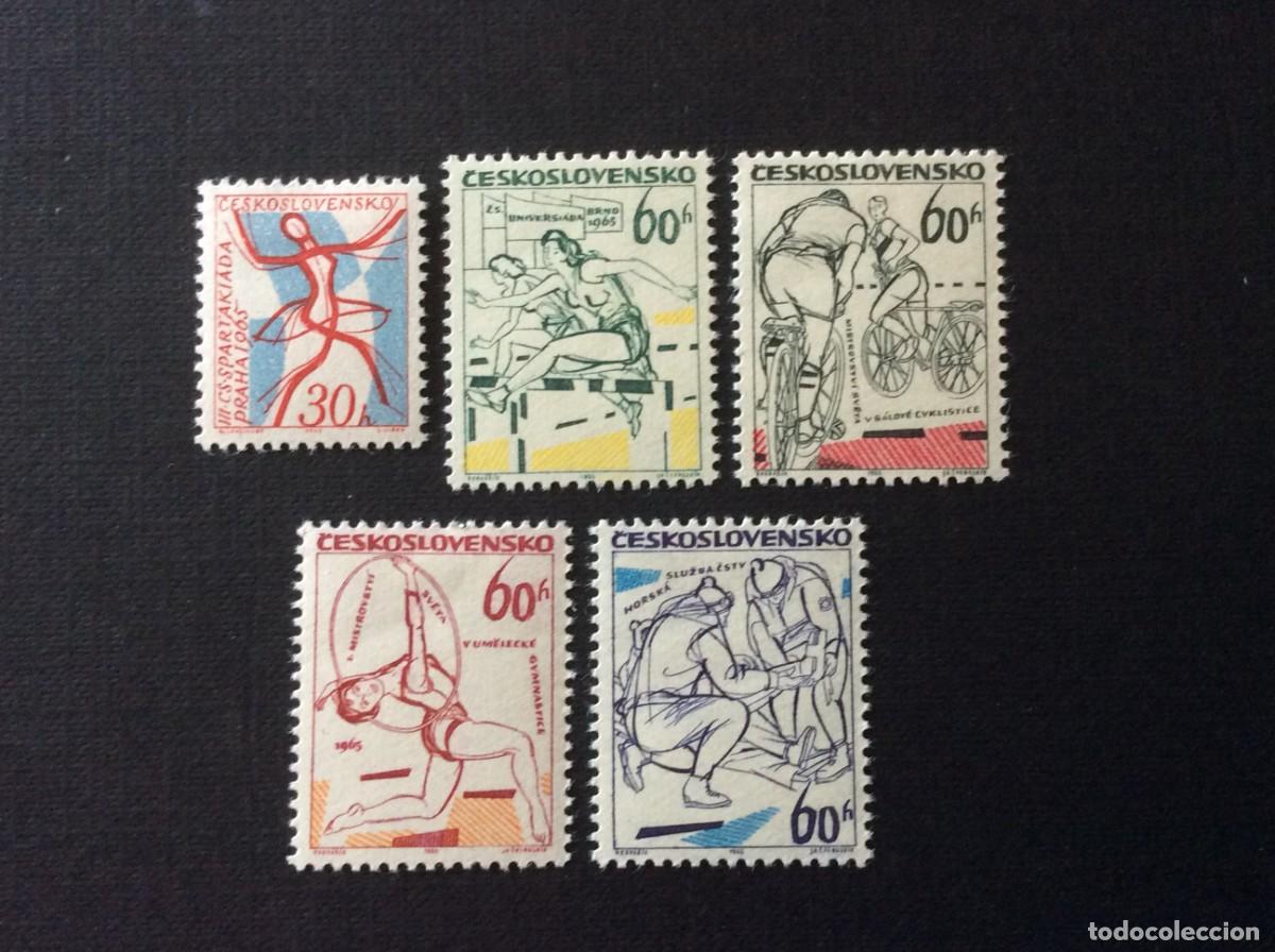 Sellos: CHECOSLOVAQUIA N&ordm; YVERT 1369/3*** A&Ntilde;O 1965. ACONTECIMIENTOS DEPORTIVOS DEL A&Ntilde;O