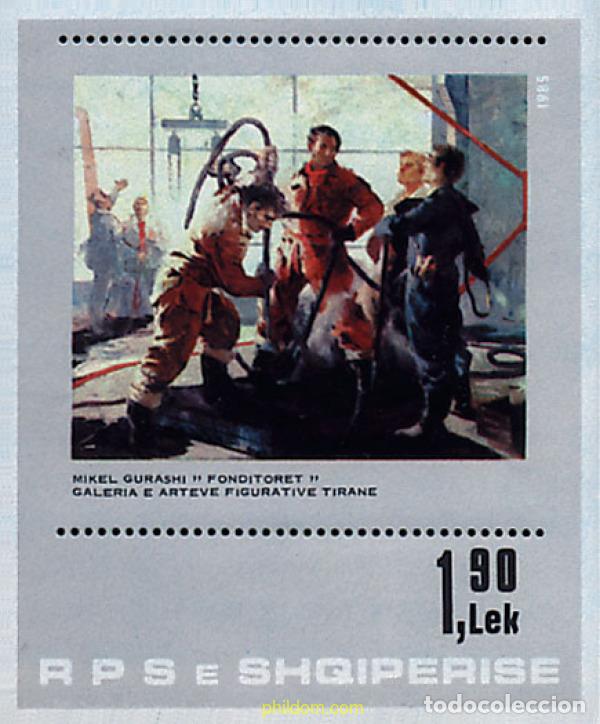 Sellos: 112507 MNH ALBANIA 1985 PINTURAS DE LA GALERIA DE ARTE FIGURATIVO DE TIRANA