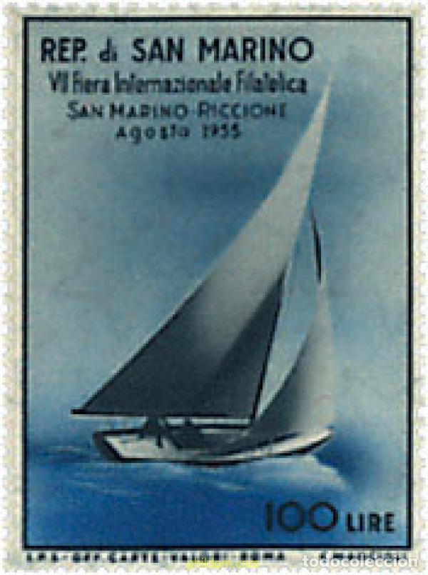 Briefmarken: 70031 MNH SAN MARINO 1955 7 EXPOSICION FILATELICA INTERNACIONAL EN RICCIONE