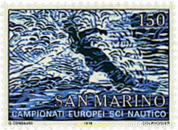 Selos: 70326 MNH SAN MARINO 1979 CAMPEONATOS DE ESQUI NAUTICO EN CASTEL GANDOLFO